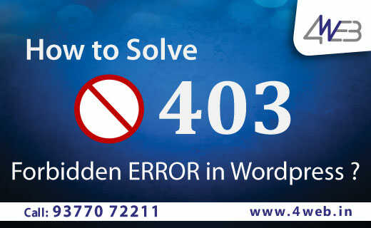 How to Solve 403 forbidden ERROR in WordPress?